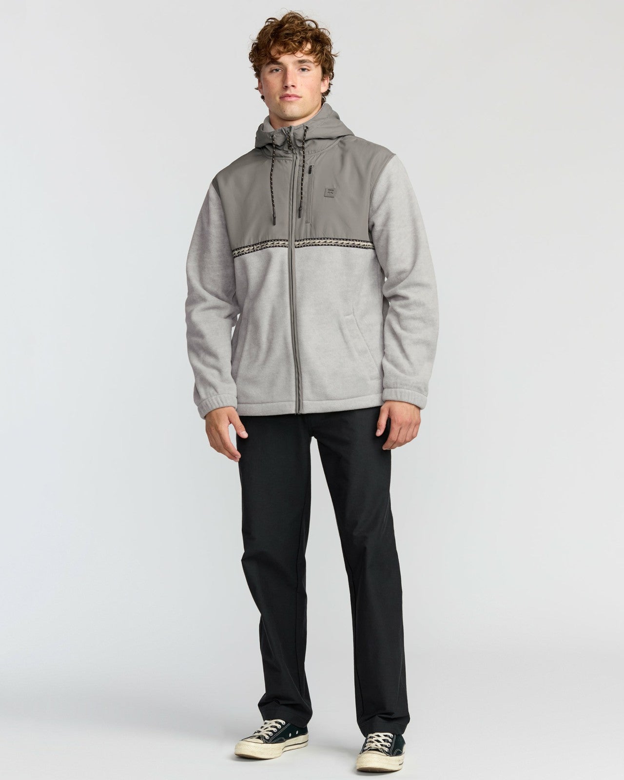 Boundary Lite Zip Sweatshirt | Gray Heather Billabong