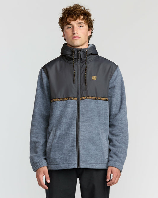 Boundary Lite Zip Sweatshirt | Steel Blue Billabong