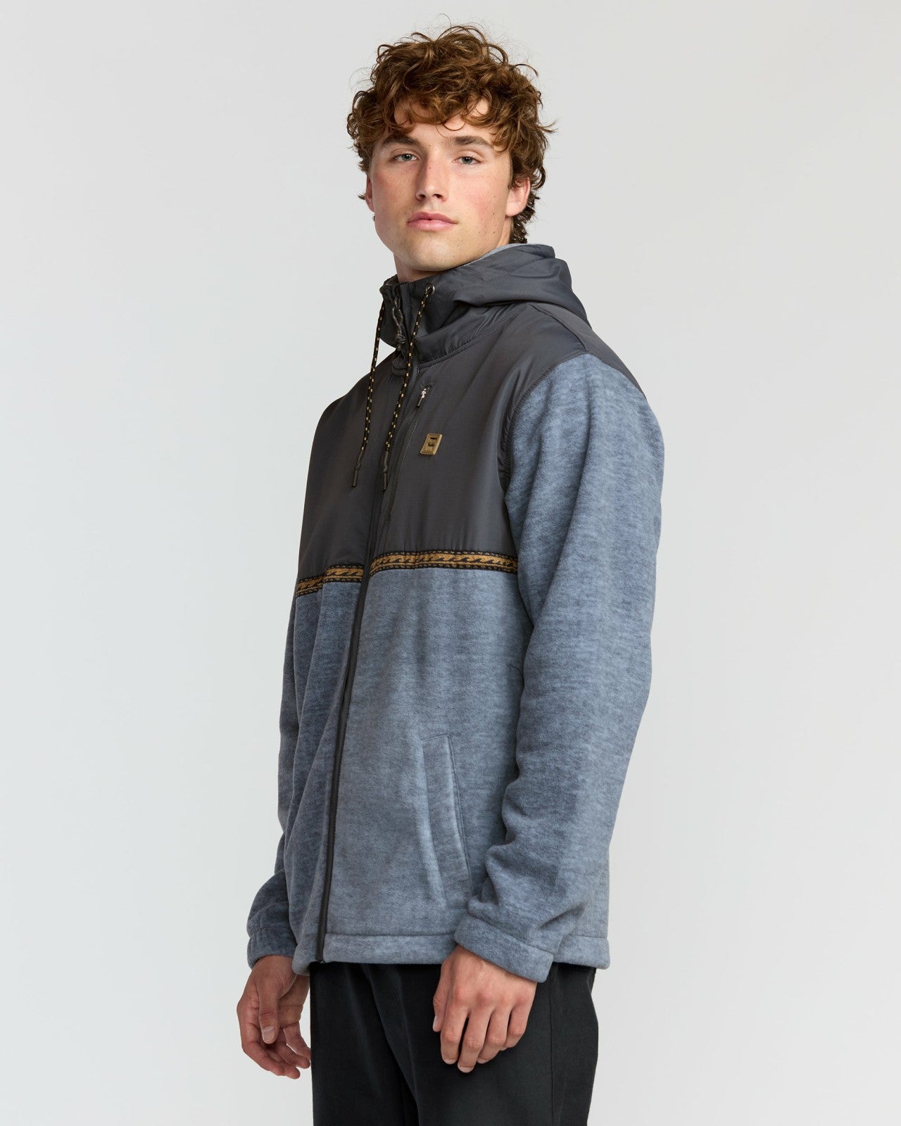 Boundary Lite Zip Sweatshirt | Steel Blue Billabong