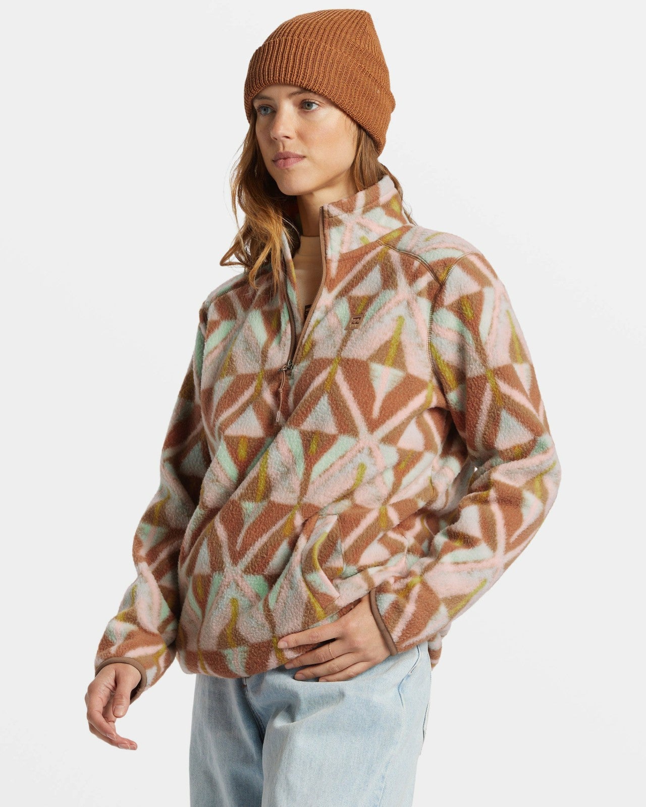 A/Div Boundary Mock 3 Half-Zip Pullover Sweatshirt | Sandalwood Billabong