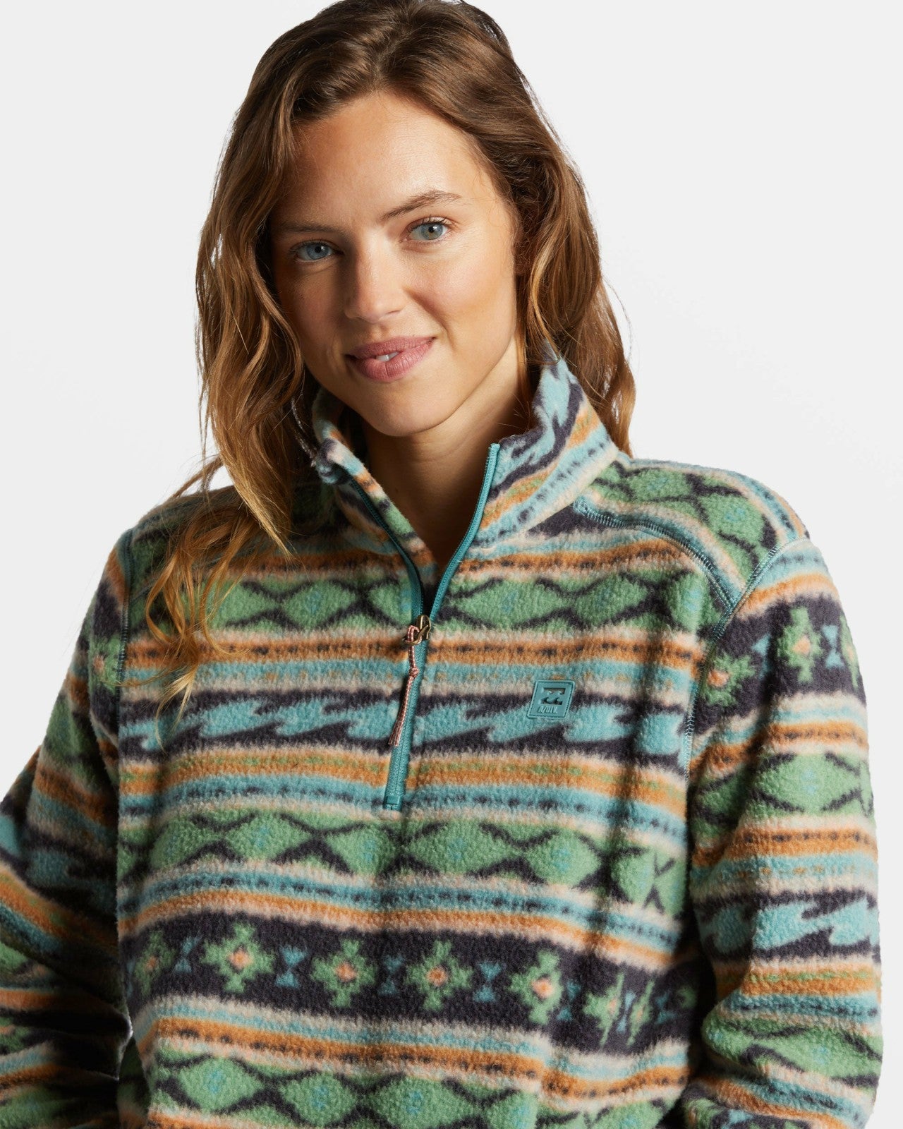A/Div Boundary Mock 3 Half-Zip Pullover Sweatshirt | Salty Sage Billabong