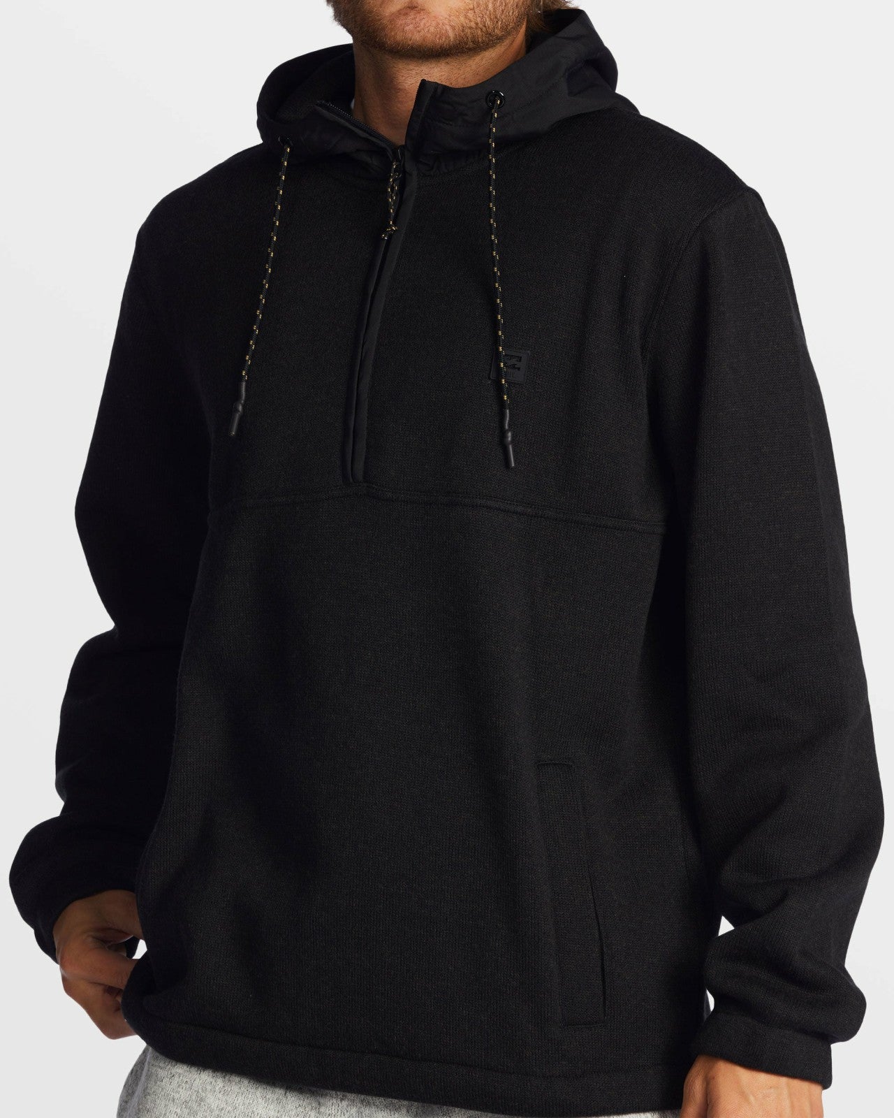 A/Div Boundary Hooded Half-Zip Pullover | Black Heather Billabong
