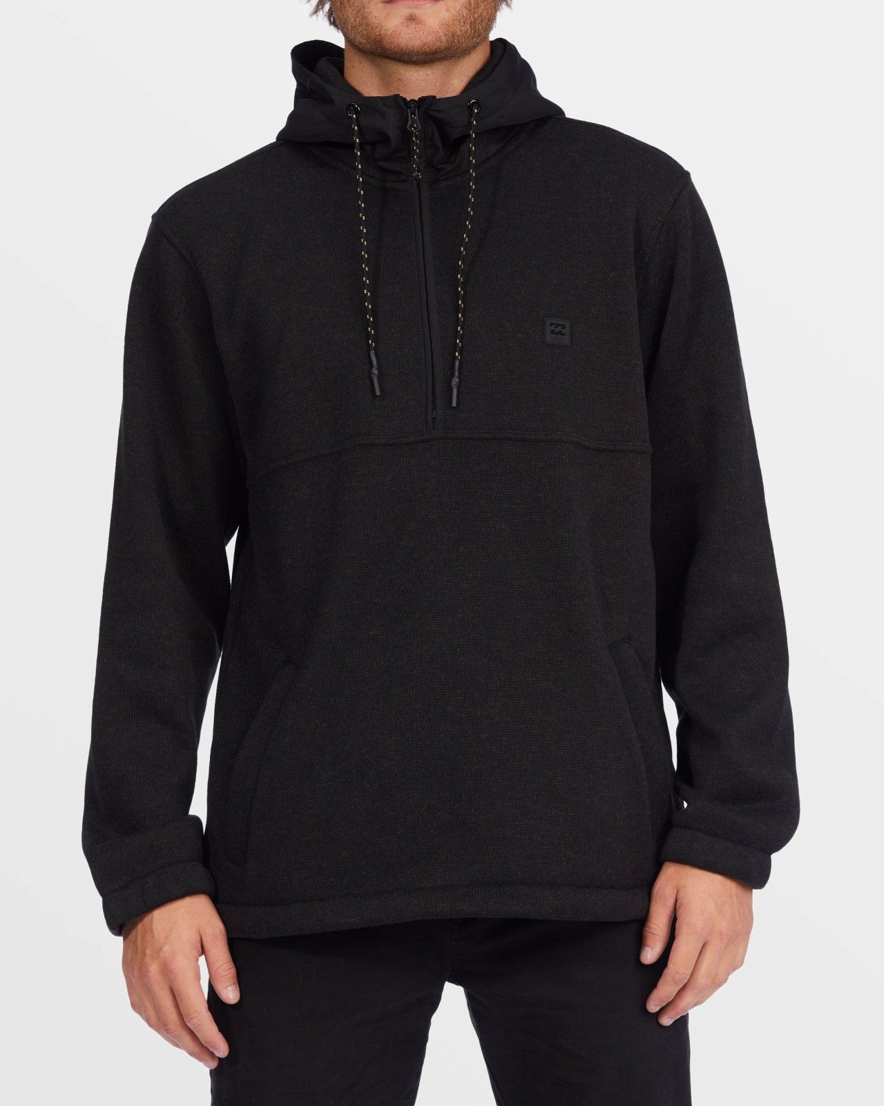 A/Div Boundary Hooded Half-Zip Pullover | Black Heather Billabong