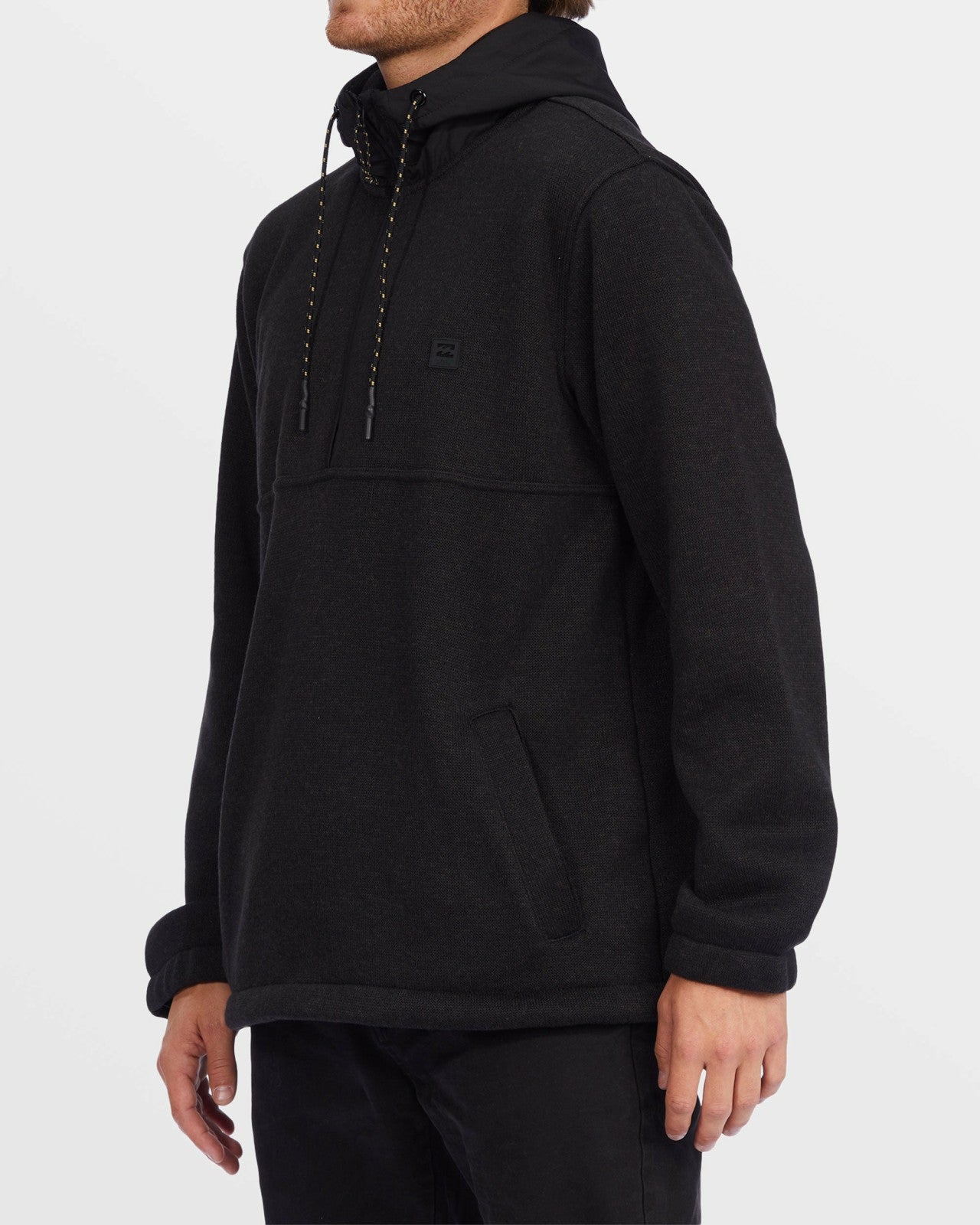 A/Div Boundary Hooded Half-Zip Pullover | Black Heather Billabong