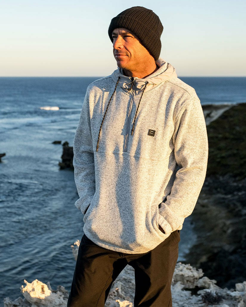 A/Div Boundary Hooded Half-Zip Pullover | Gray Heather Billabong