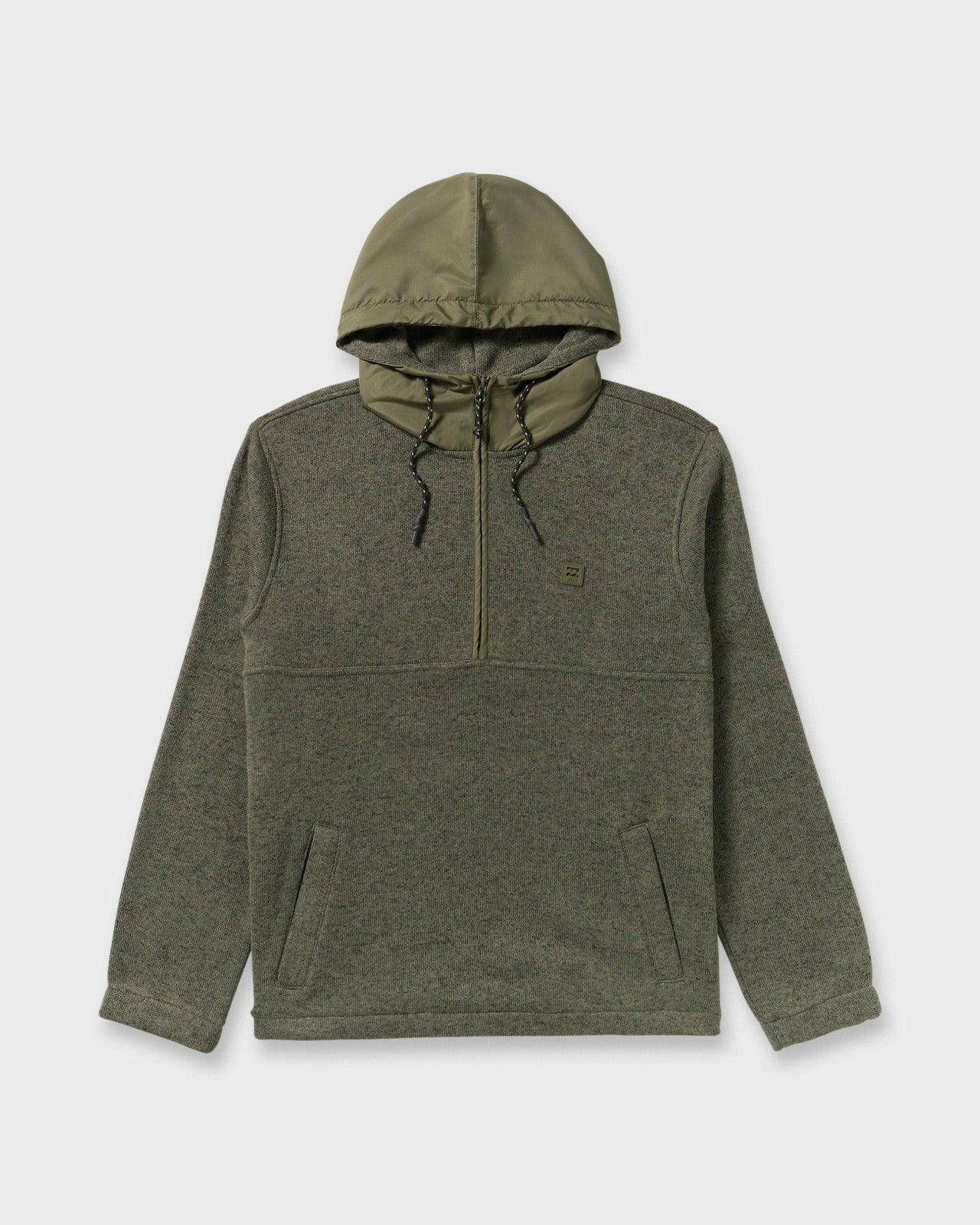 A/Div Boundary Hooded Half-Zip Pullover | Military Heather Billabong