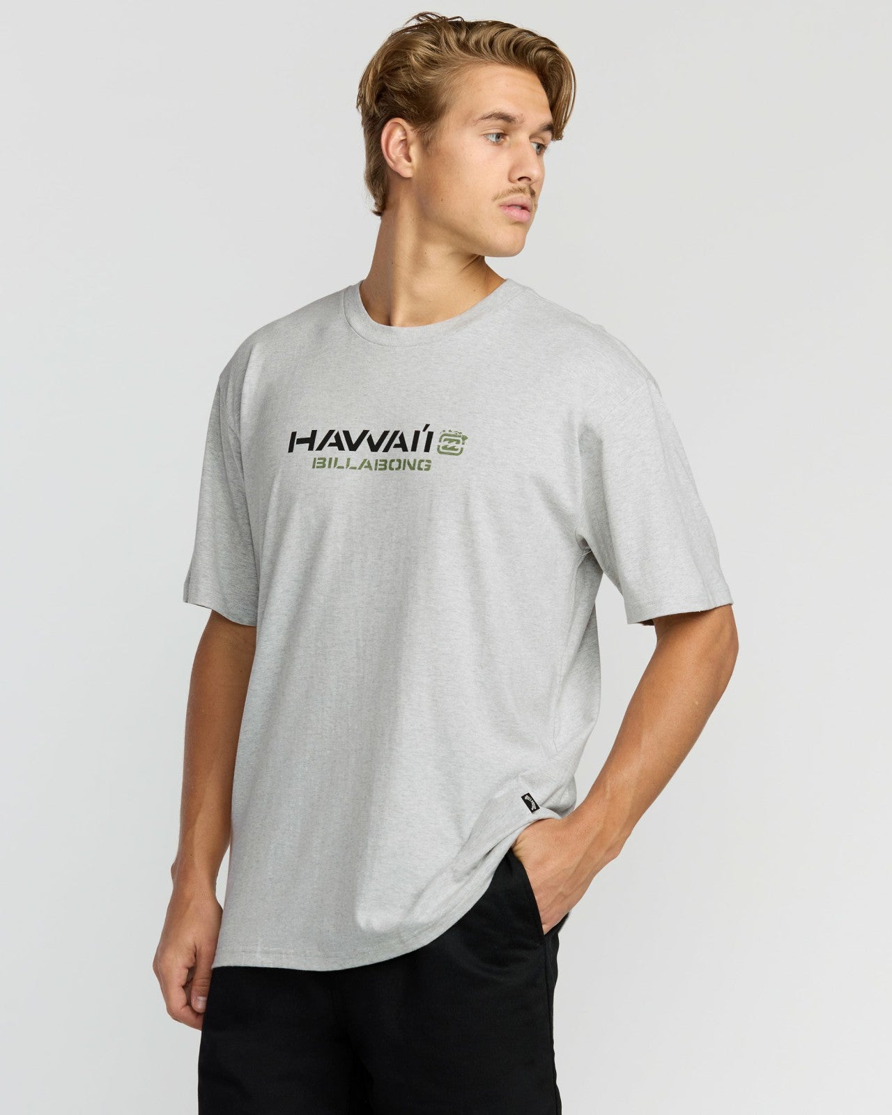 Bracket Hi Regular Short Sleeve T-Shirt | Heather Grey Billabong