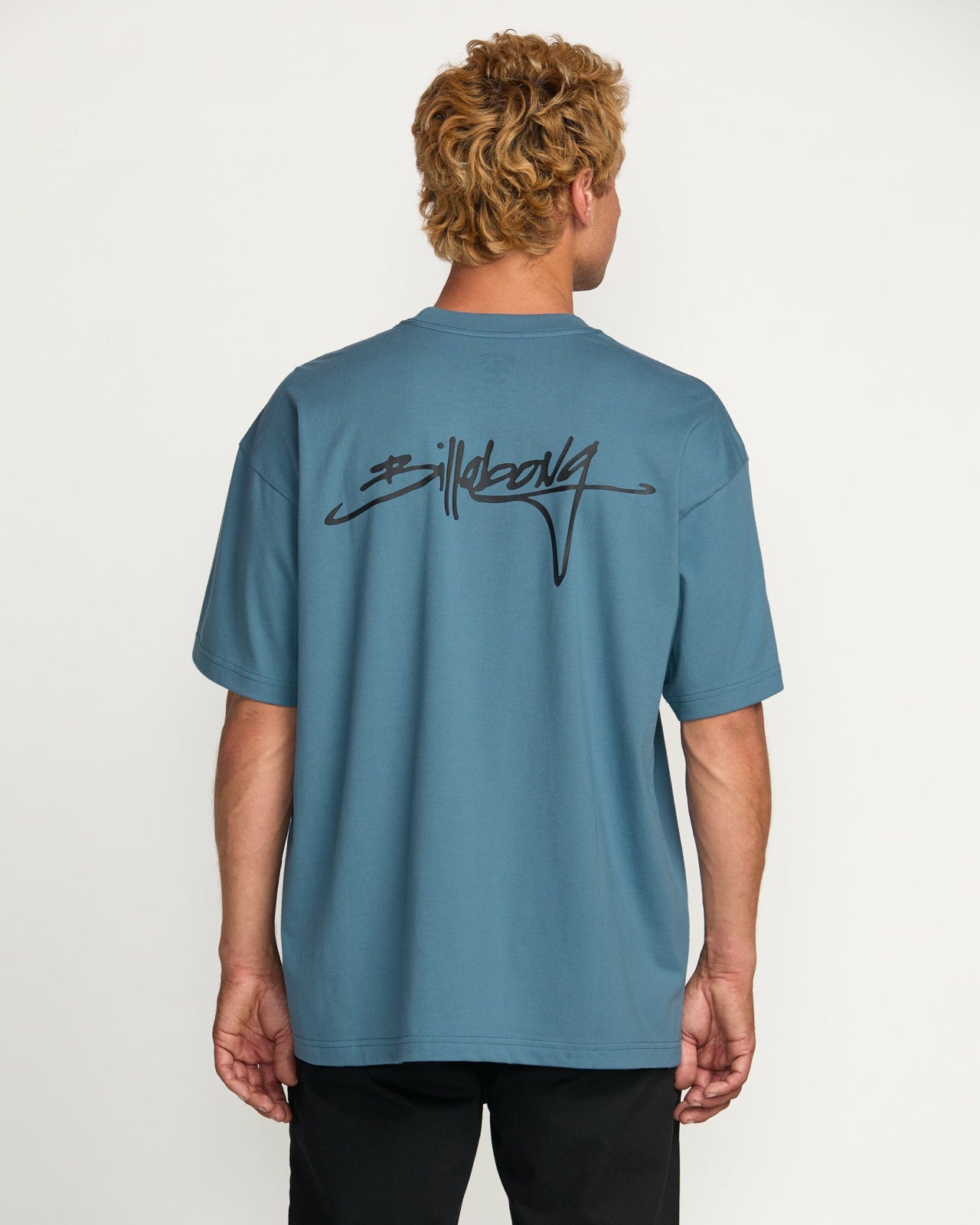 Bracket Script OG Tee | Carolina Blue Billabong