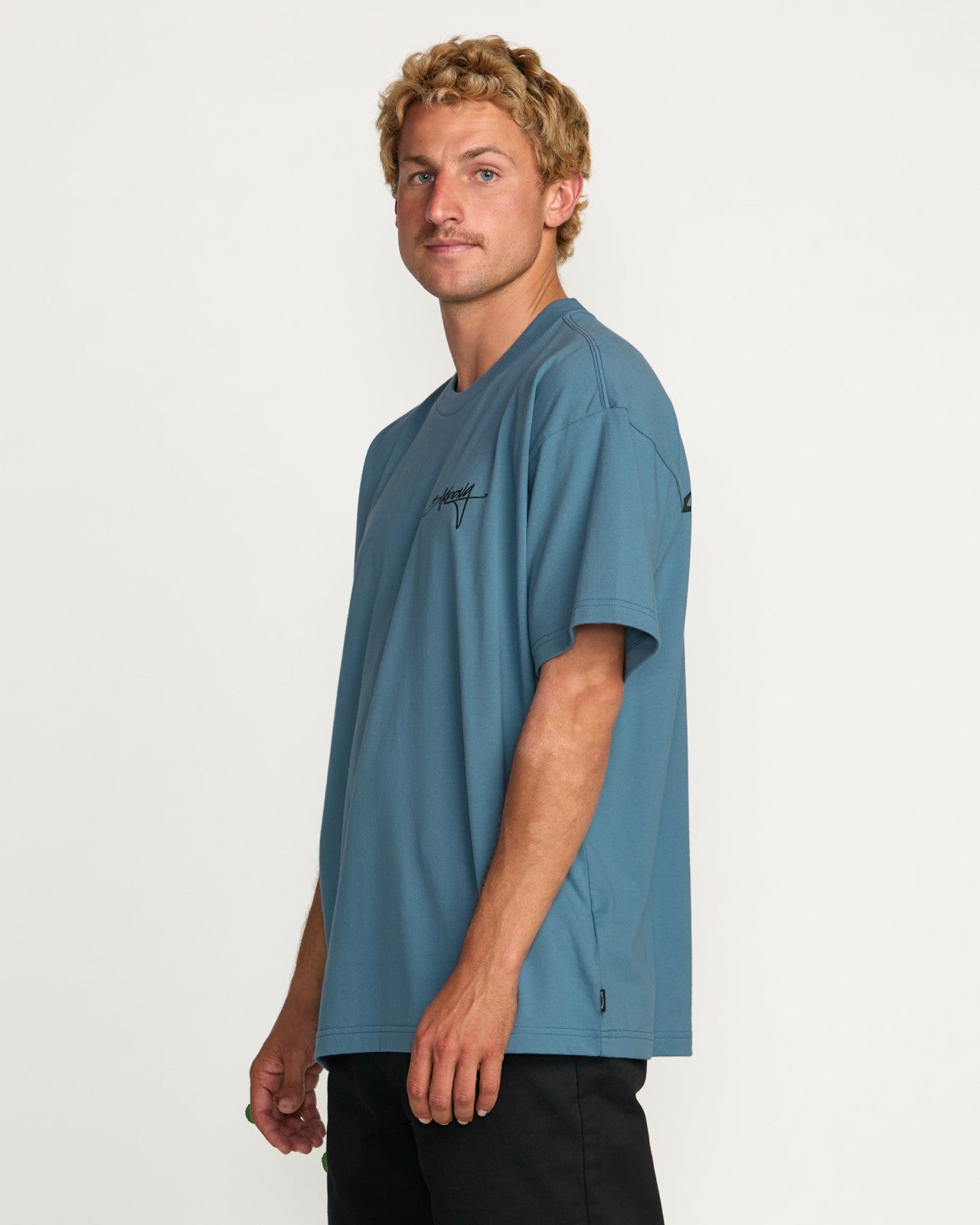 Bracket Script OG Tee | Carolina Blue Billabong