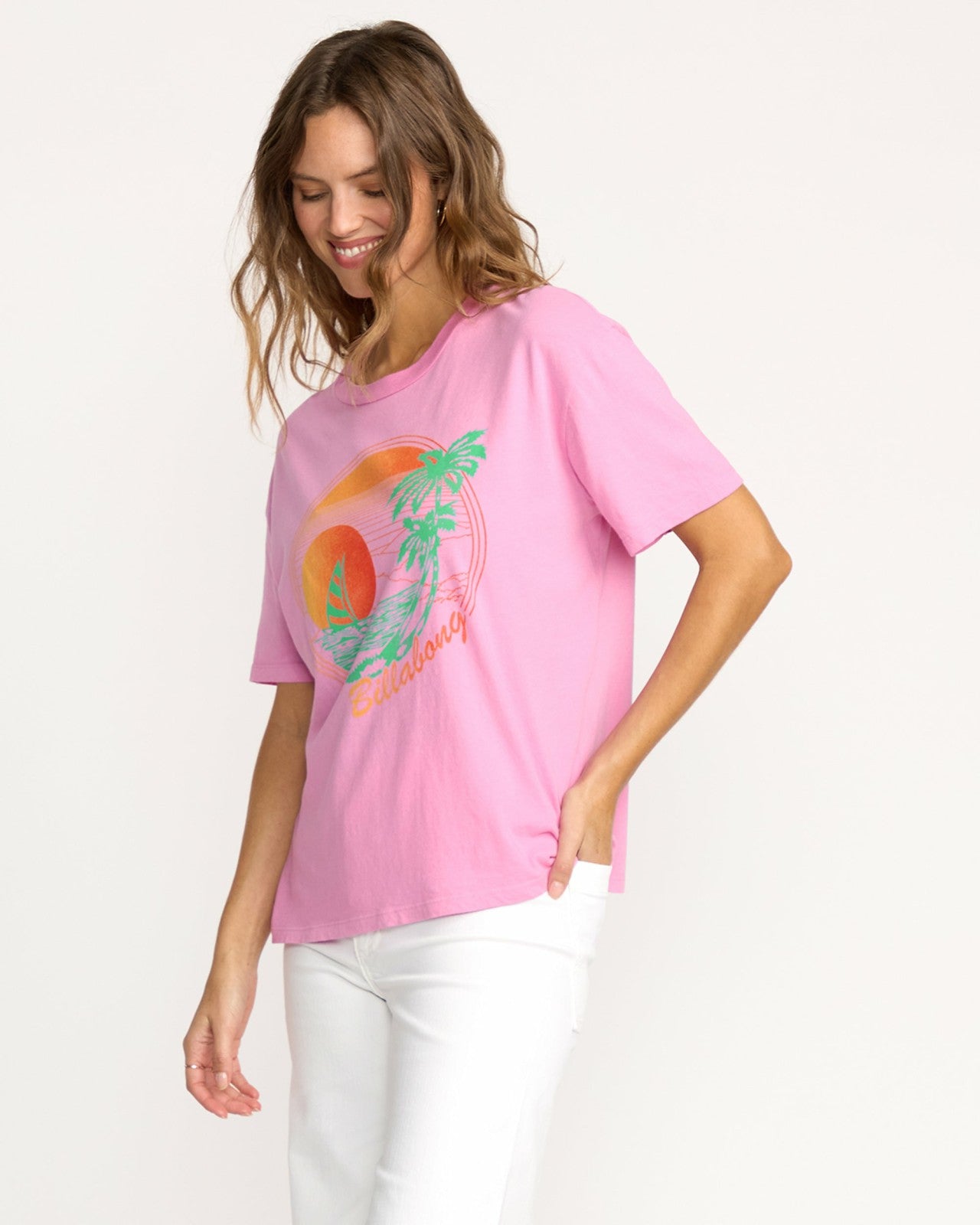 Bright New Day Tee | Bright Rose Billabong