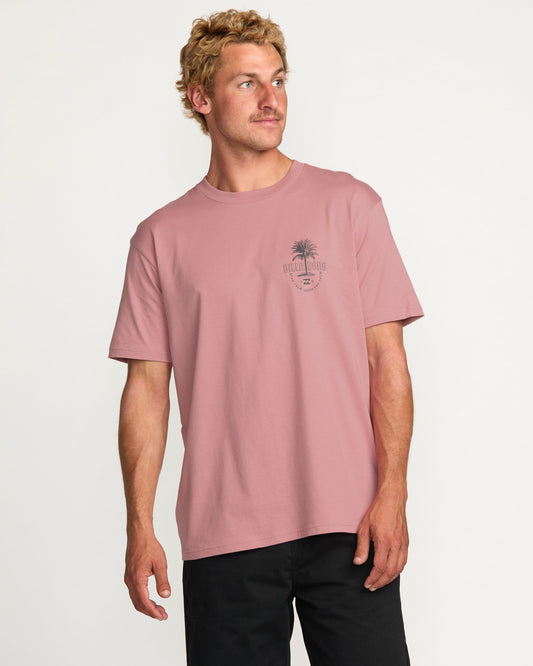 Calm Palm Premium Tee | Dusty Pink Billabong