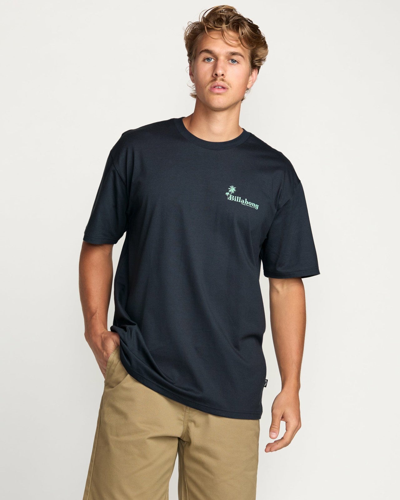 Checking In Regular Tee | Aged Indigo Billabong