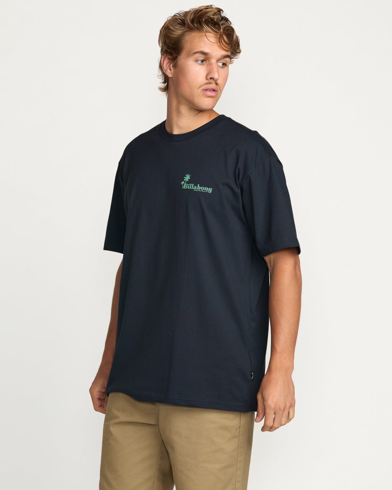 Checking In Regular Tee | Aged Indigo Billabong