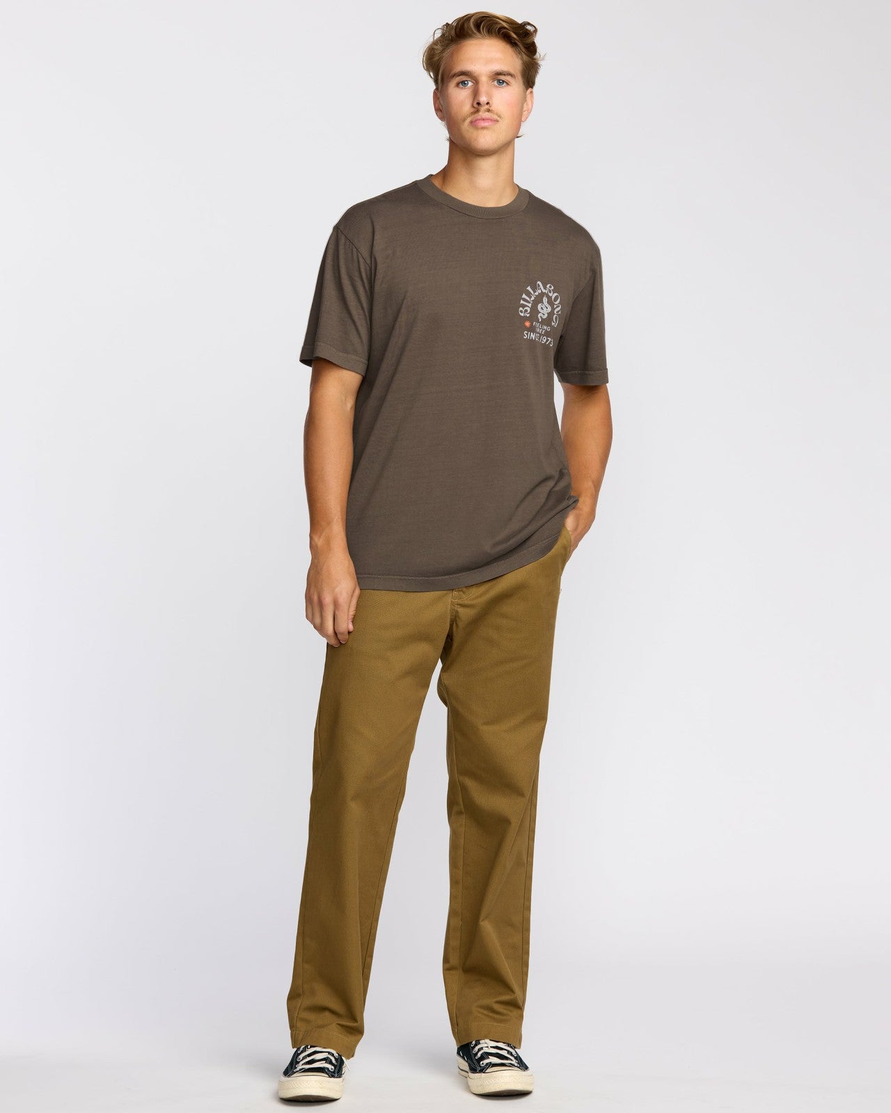Coiled Premium Wave Wash Short Sleeve T-Shirt | Dark Brown Billabong