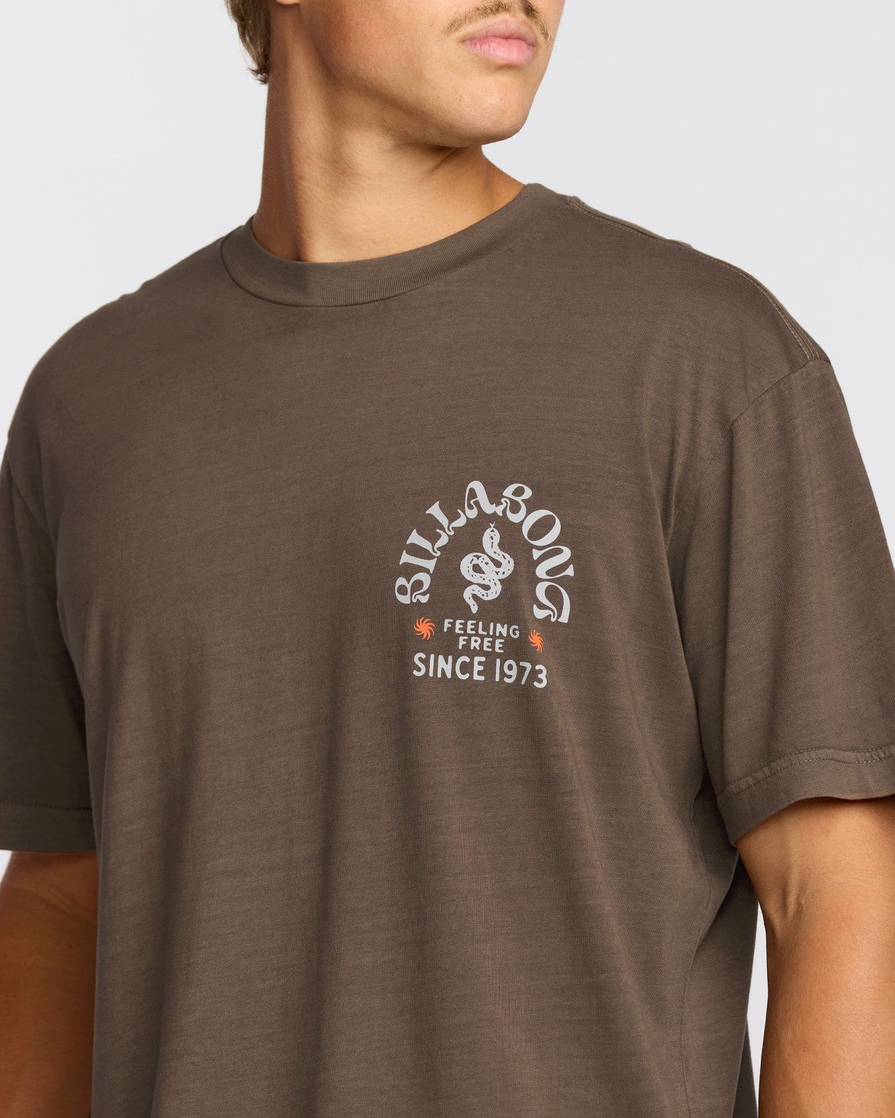 Coiled Premium Wave Wash Short Sleeve T-Shirt | Dark Brown Billabong