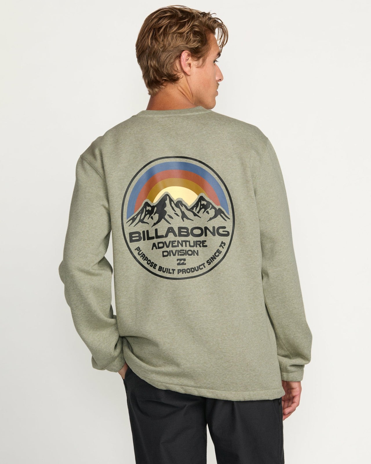 Compass Crew Sweatshirt | Sage Heather Billabong
