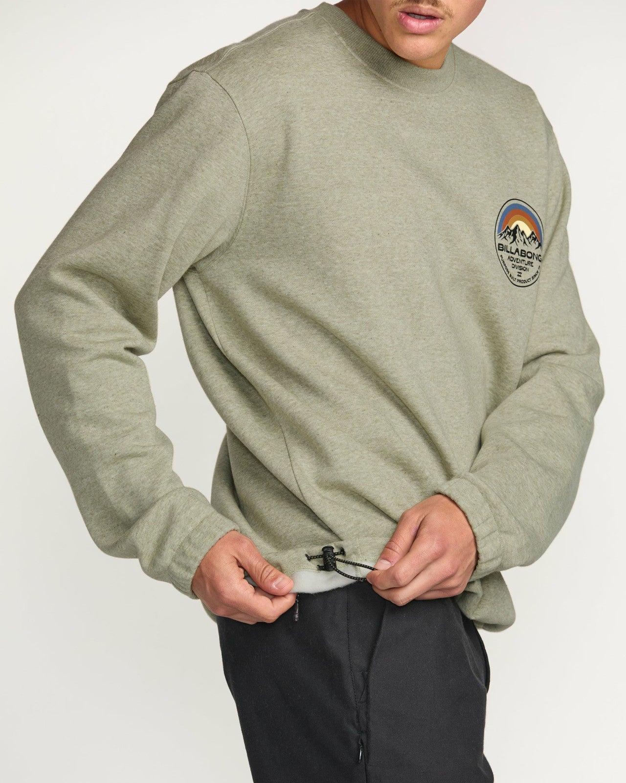 Compass Crew Sweatshirt | Sage Heather Billabong