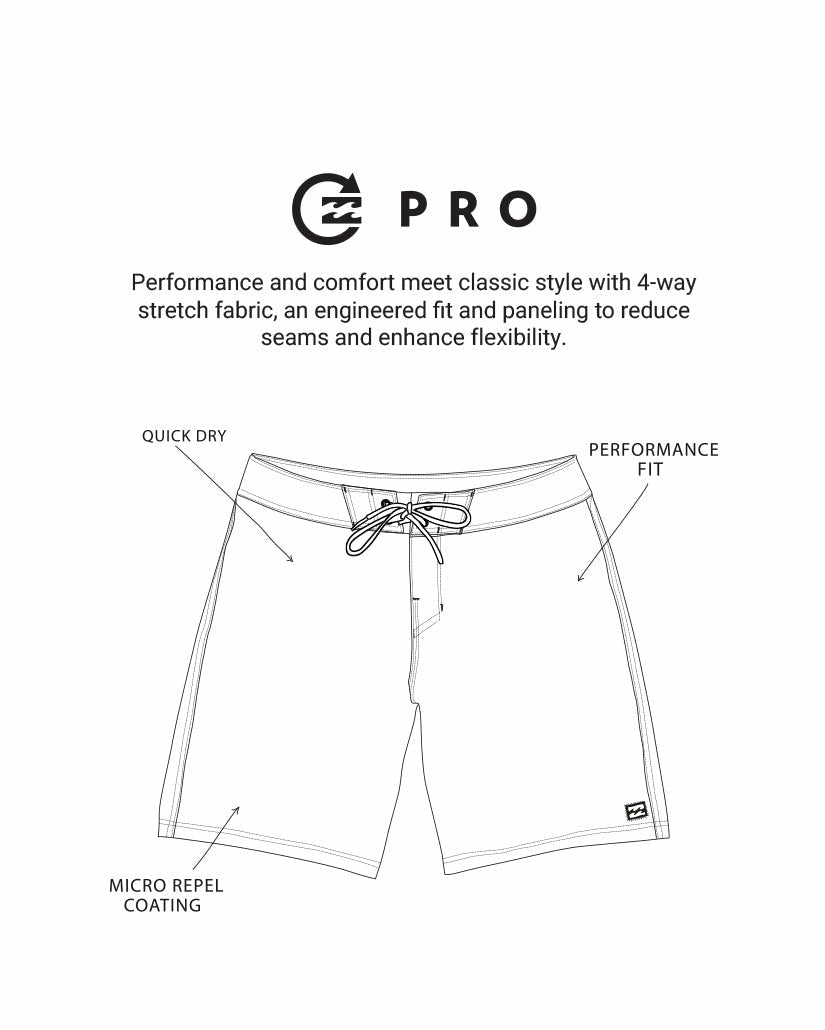 Core Lord Pro Performance 20" Boardshorts | Black Billabong