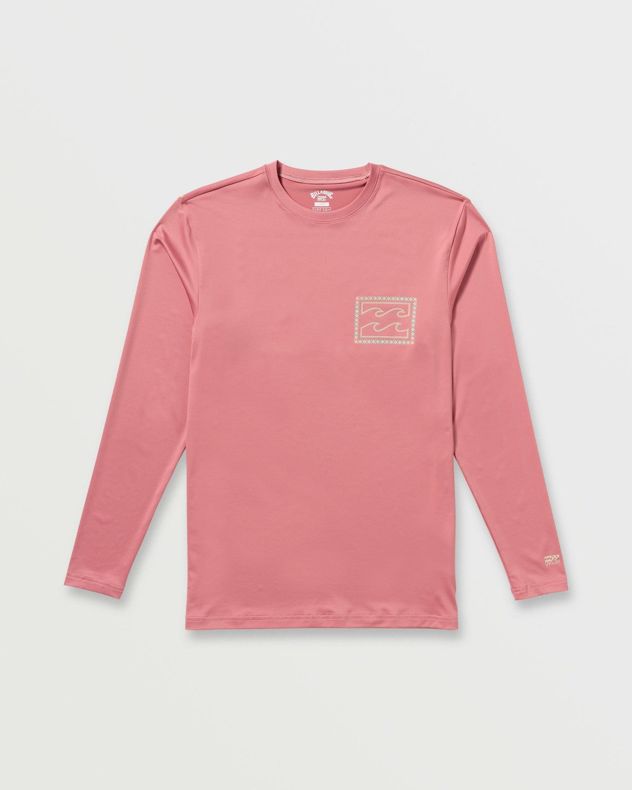 Crayon Wave Loose Fit Long Sleeve Surf Tee | Dusty Pink Billabong