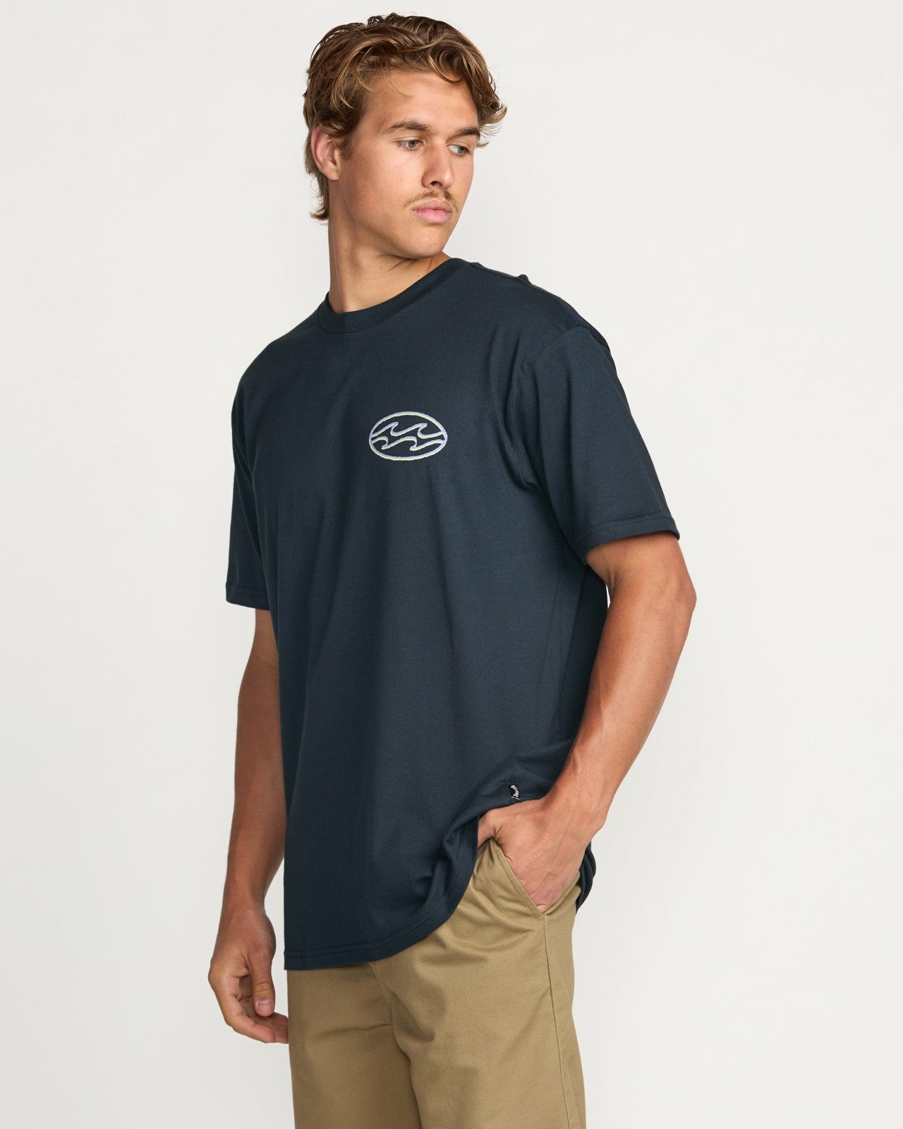 Crayon Wave Premium Tee | Navy Billabong