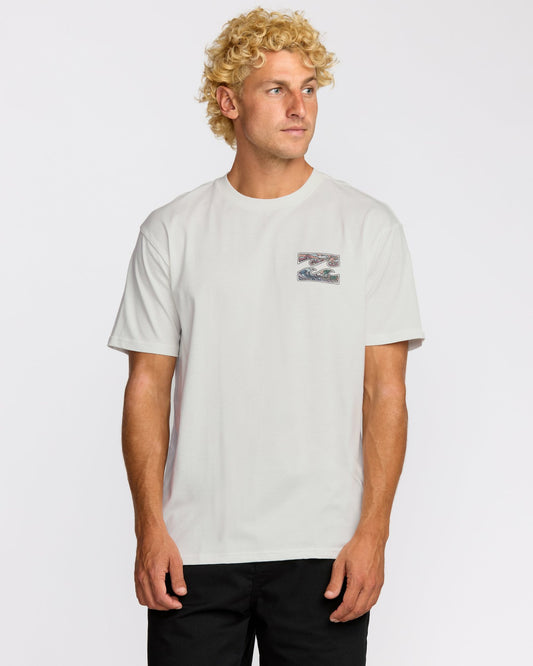 Crayon Wave Premium Short Sleeve T-Shirt | Off White Billabong