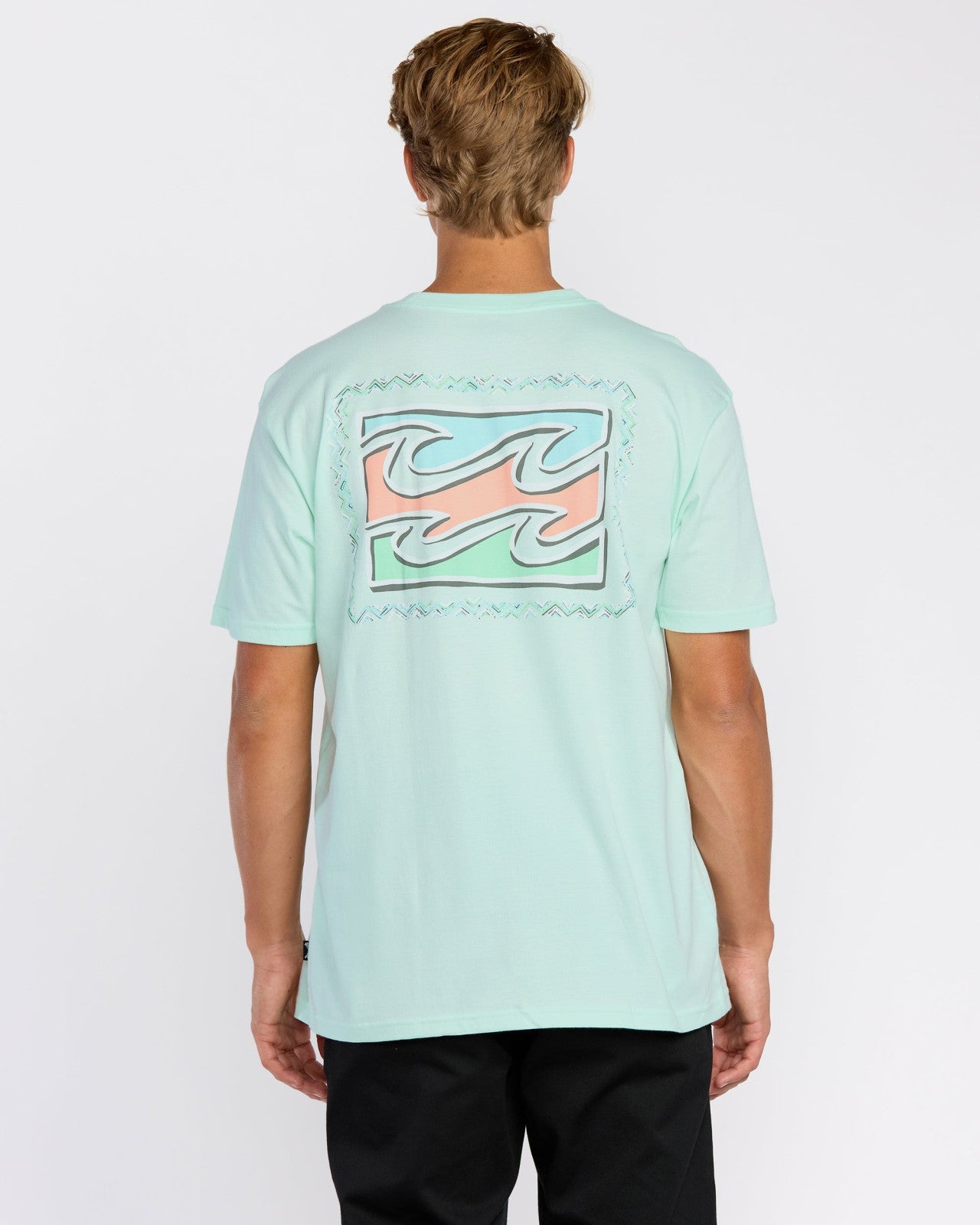 Crayon Wave Premium Short Sleeve T-Shirt | Sea Glass Billabong