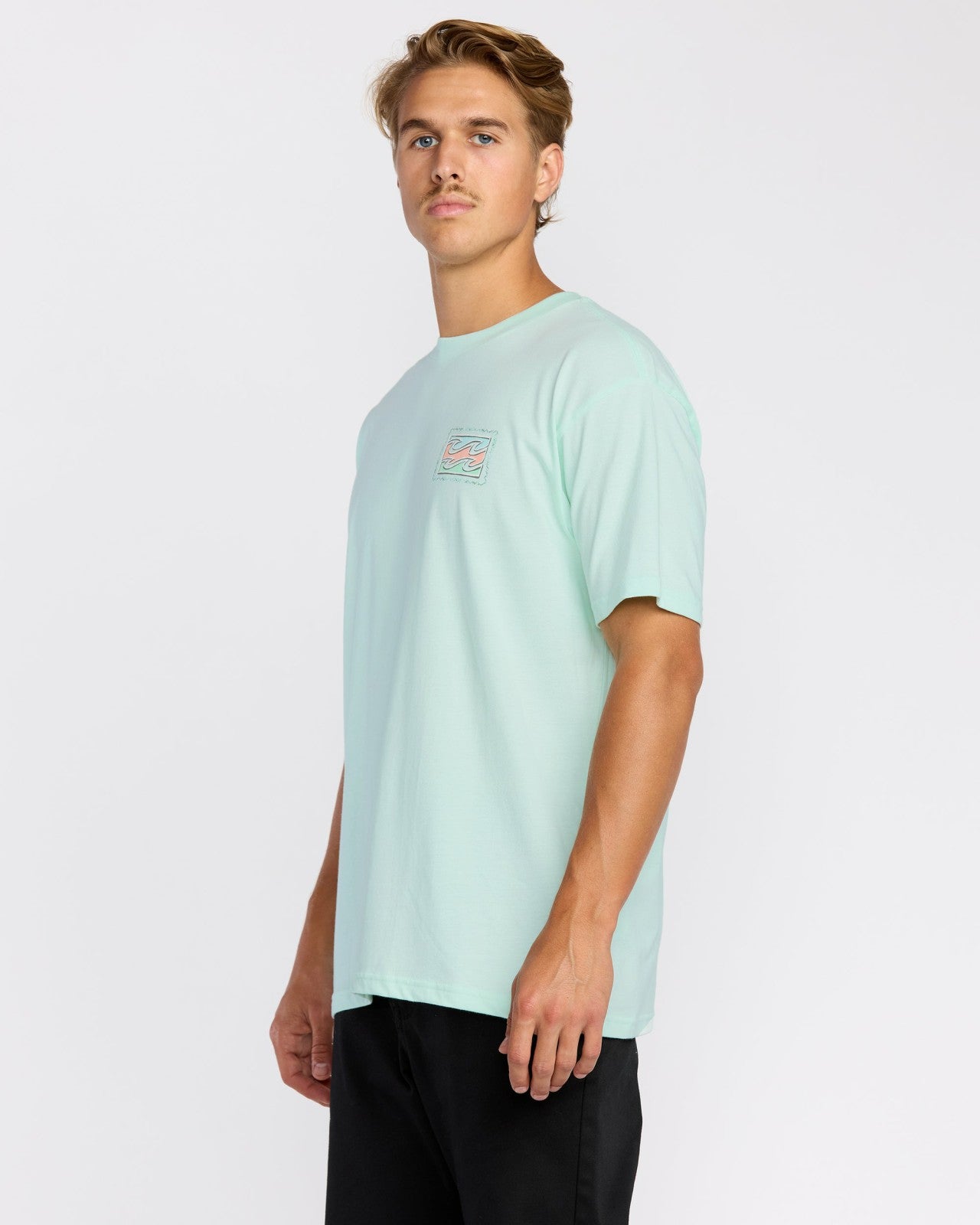 Crayon Wave Premium Short Sleeve T-Shirt | Sea Glass Billabong