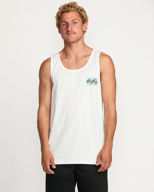 Crayon Wave Premium Tank | Off White Billabong