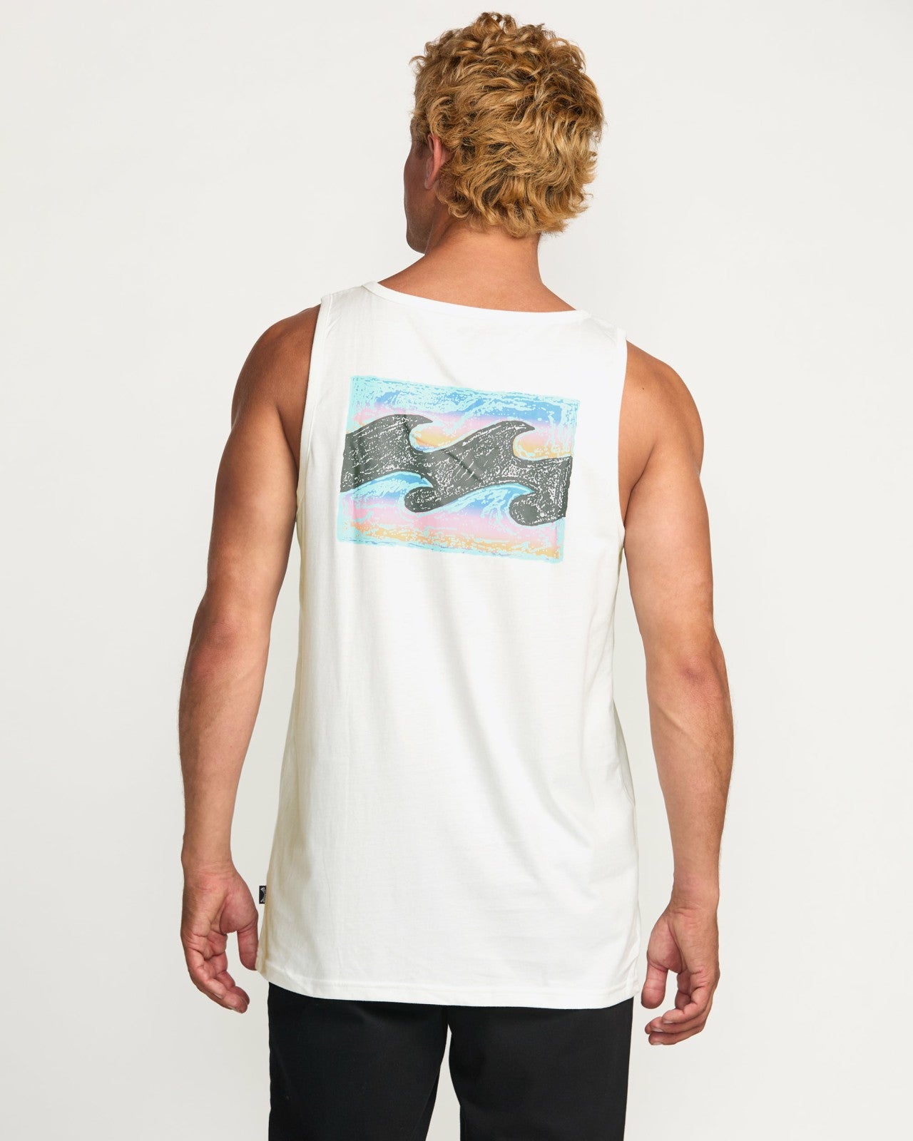 Crayon Wave Premium Tank | Off White Billabong