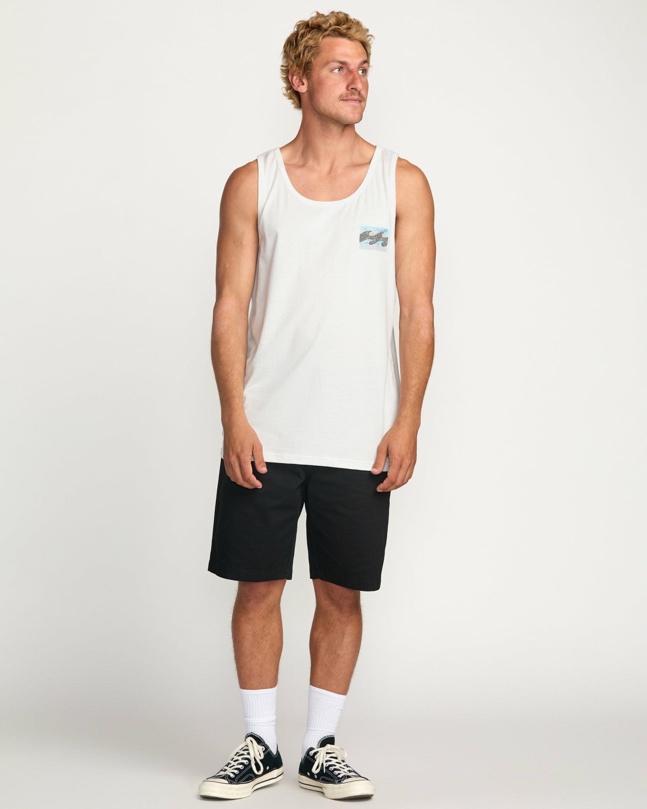 Crayon Wave Premium Tank | Off White Billabong