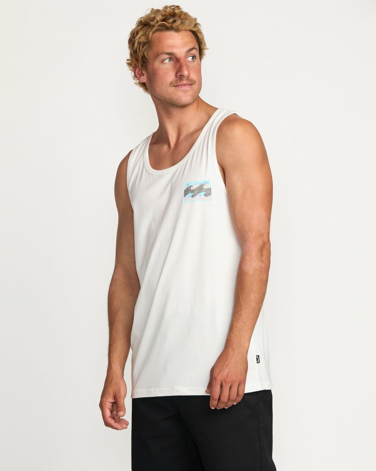 Crayon Wave Premium Tank | Off White Billabong