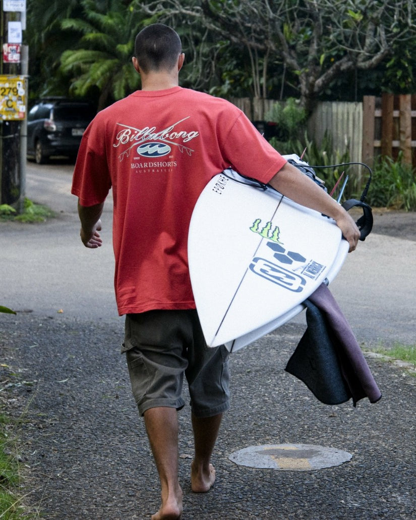 Crossboards OG Tee | Burnt Red Billabong