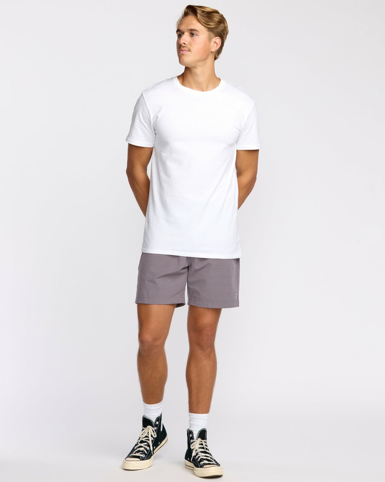 Crossfire Submersible 17" Hybrid Shorts | Purple Ash Billabong