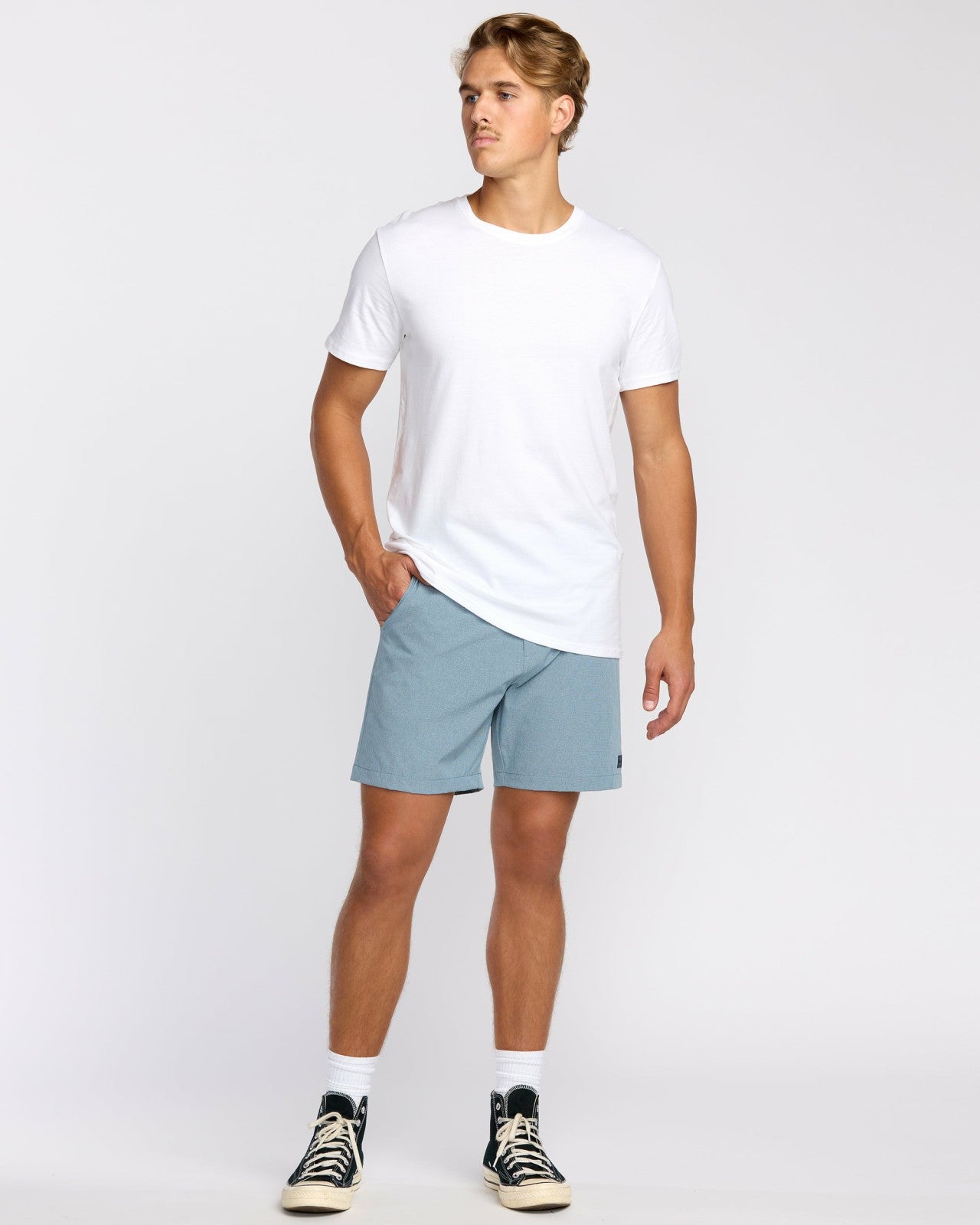 Crossfire Submersible 17" Hybrid Shorts | Slate Blue Billabong