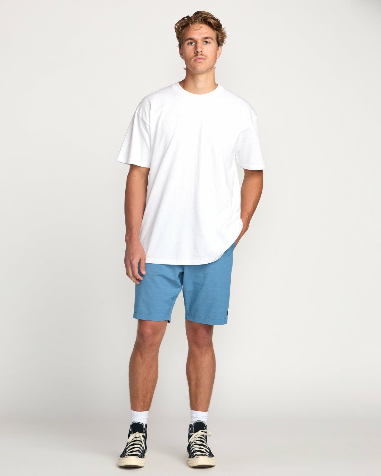 Crossfire Submersible 19" Hybrid Shorts | Carolina Blue Billabong