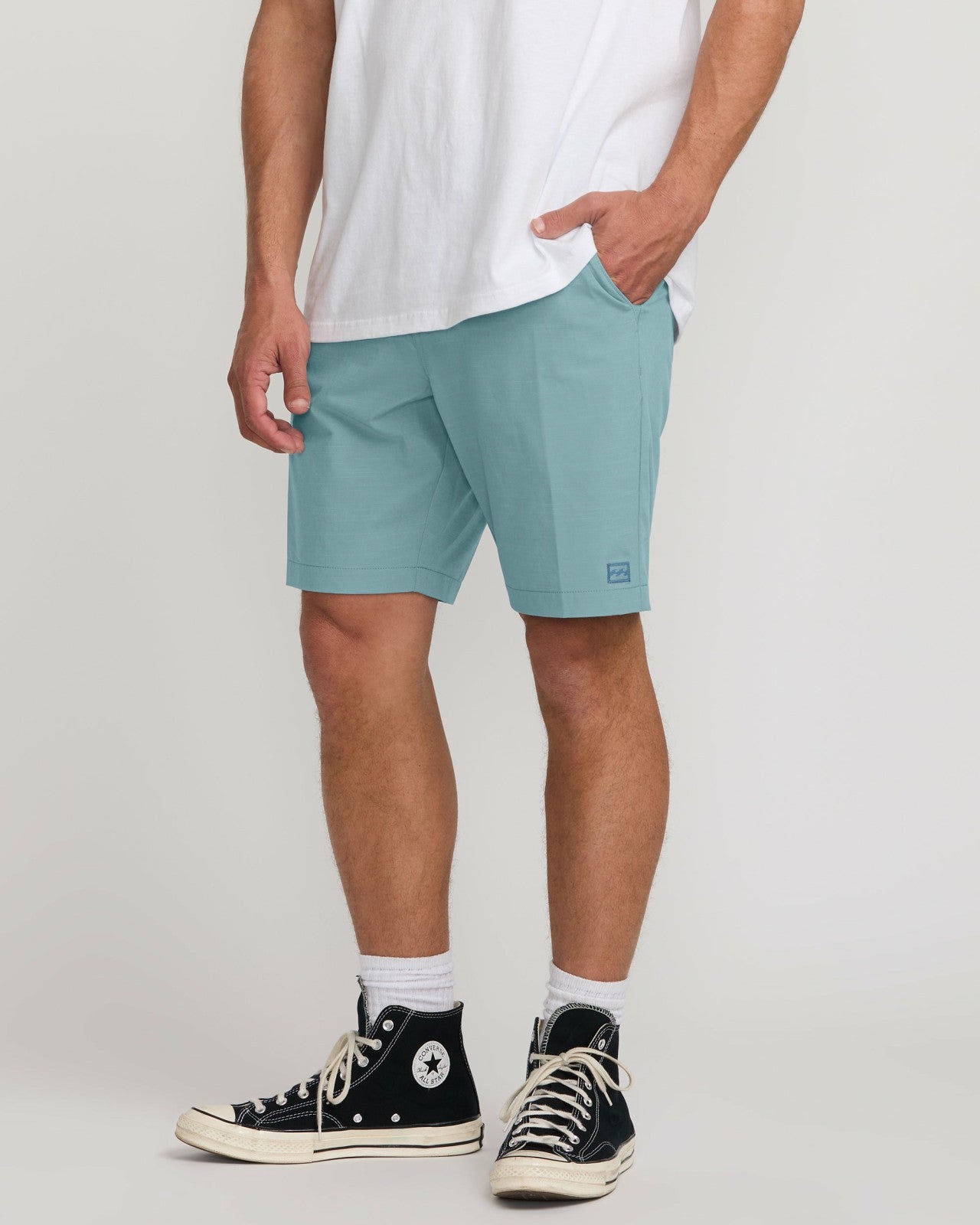 Crossfire Submersible 19" Hybrid Shorts | Glacier Blue Billabong