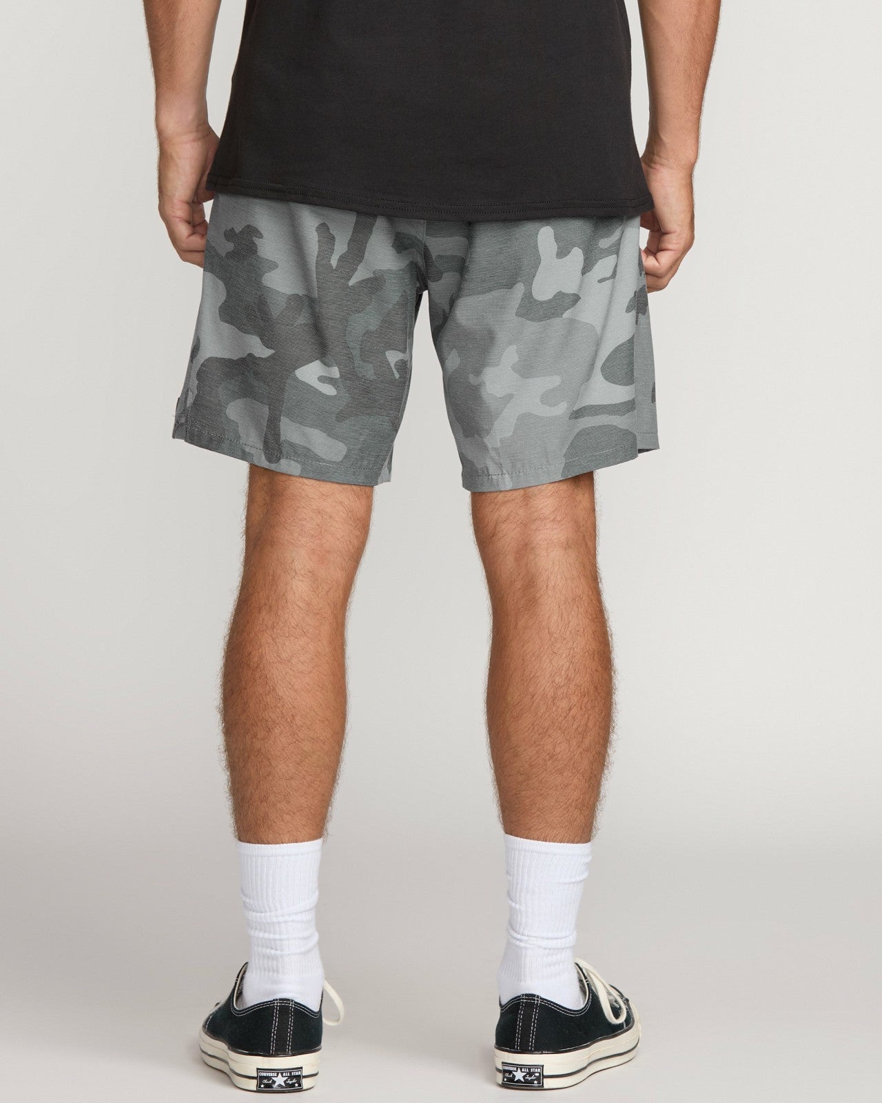 Crossfire Elastic Submersible 18" Hybrid Shorts | Black Camo Billabong