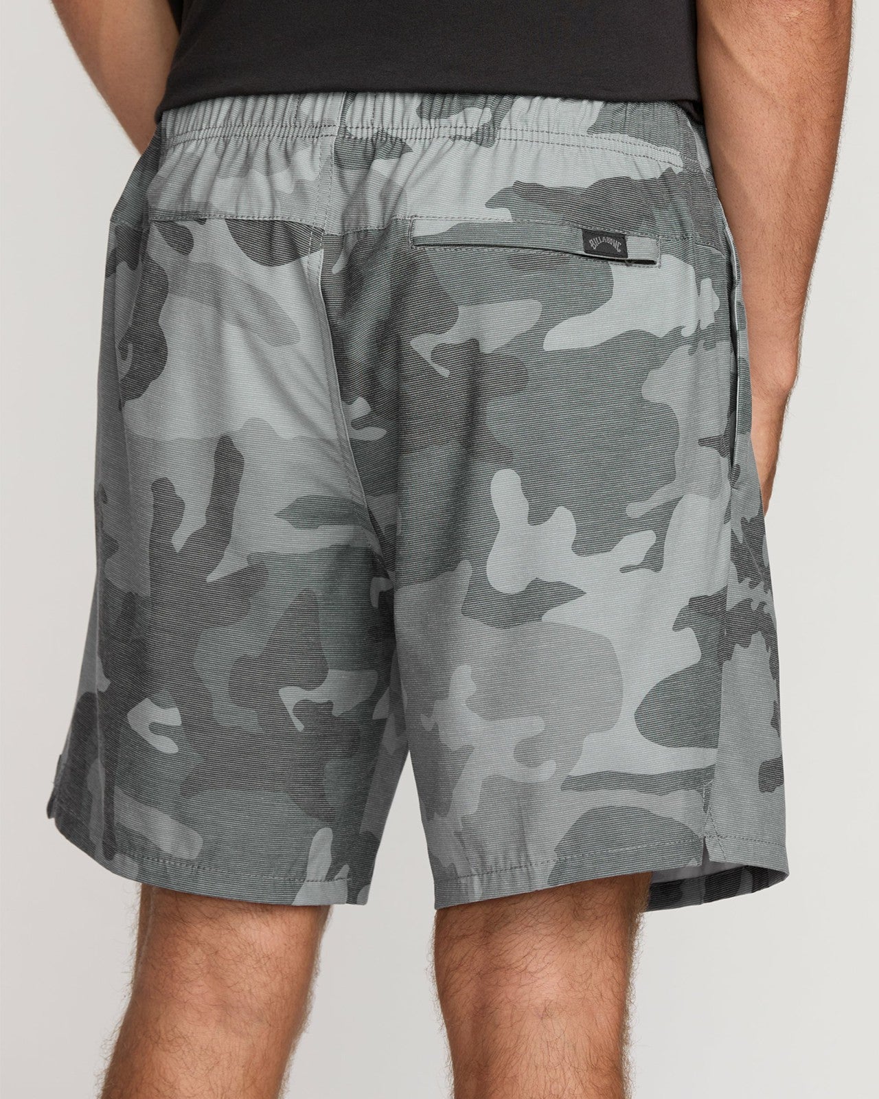 Crossfire Elastic Submersible 18" Hybrid Shorts | Black Camo Billabong