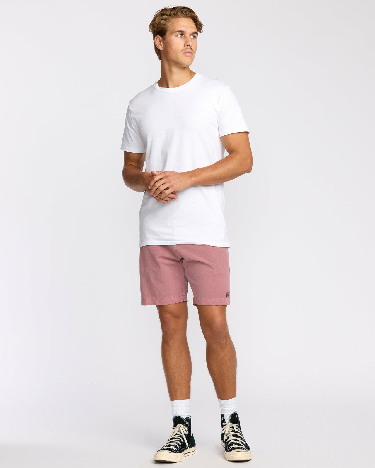 Crossfire Wave Wash Submersible 18" Hybrid Shorts | Dusty Rose Billabong