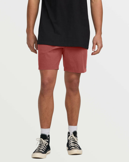 Crossfire Wave Wash Submersible 18" Hybrid Shorts | Dusty Red Billabong