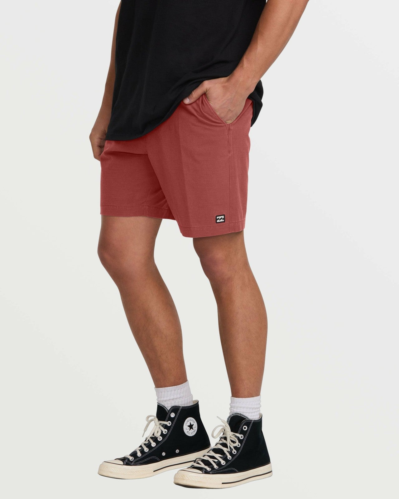 Crossfire Wave Wash Submersible 18" Hybrid Shorts | Dusty Red Billabong