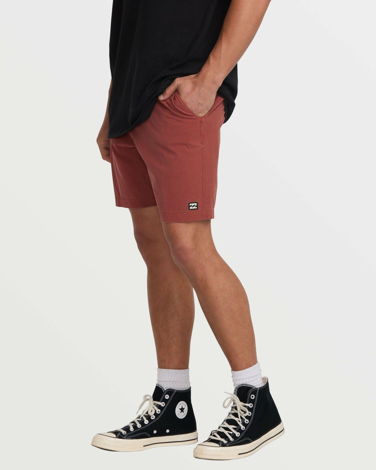 Crossfire Wave Wash Submersible 18" Hybrid Shorts | Dusty Red Billabong