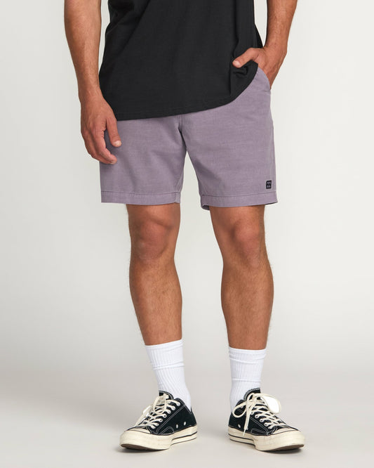 Crossfire Wave Wash Submersible 18" Hybrid Shorts | Light Purple Billabong