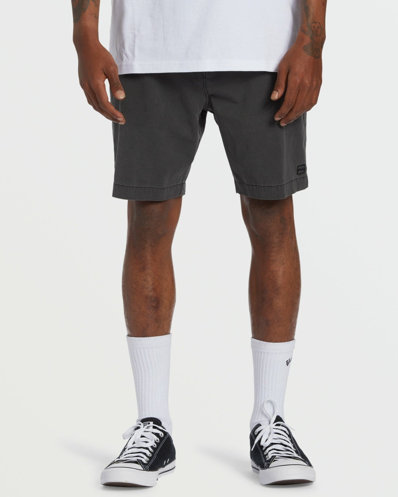 Crossfire Wave Wash Submersible 18" Hybrid Shorts | Washed Black Billabong