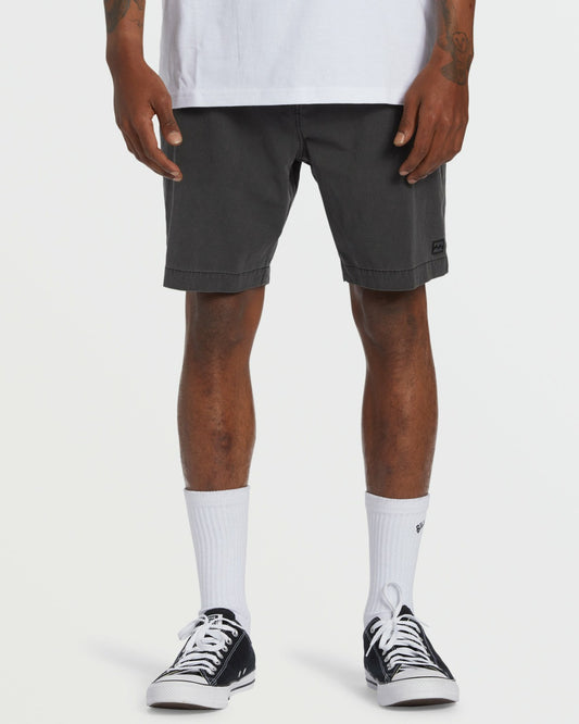 Crossfire Wave Wash Submersible 18" Hybrid Shorts | Washed Black Billabong