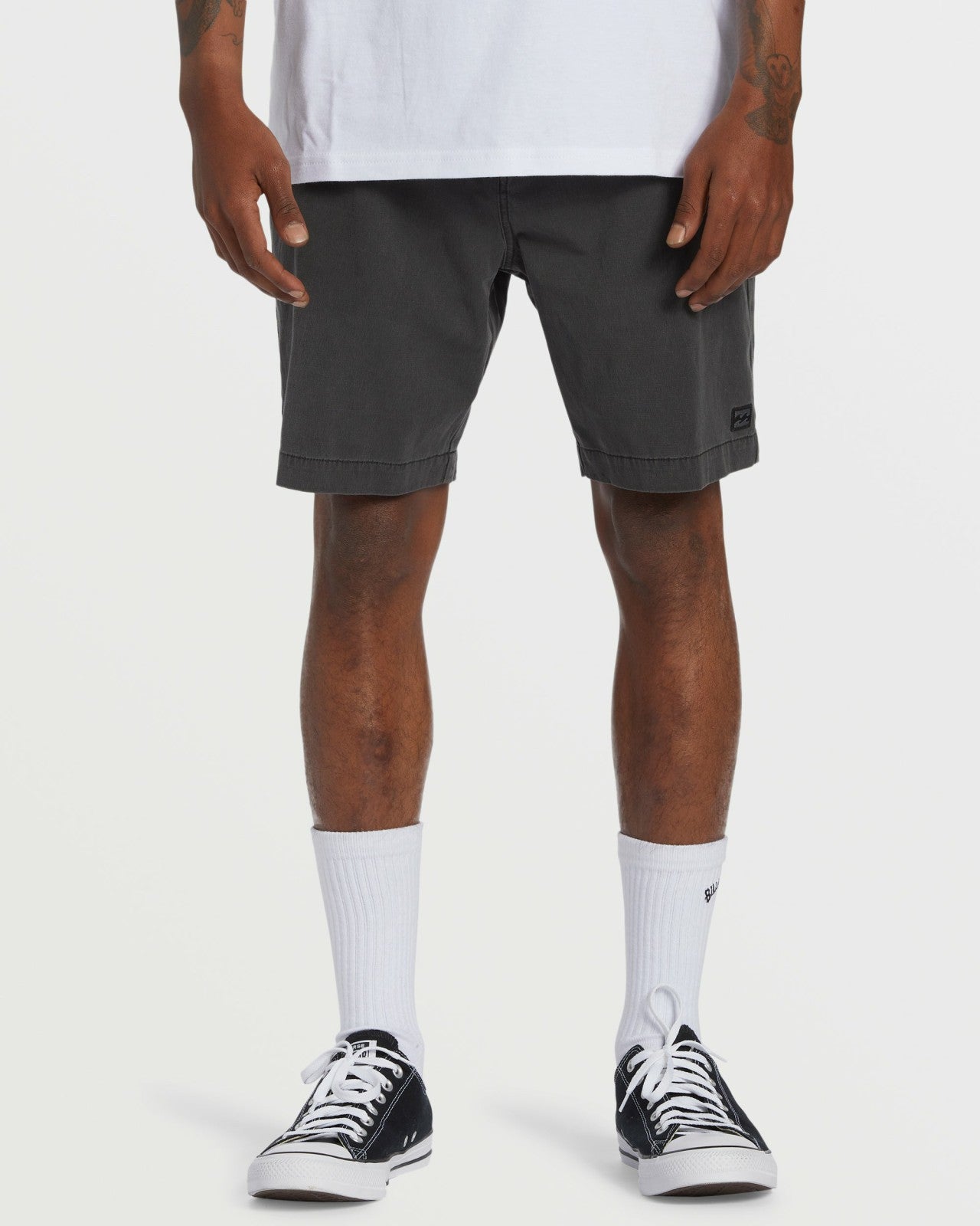 Crossfire Wave Wash Submersible 18" Hybrid Shorts | Washed Black Billabong