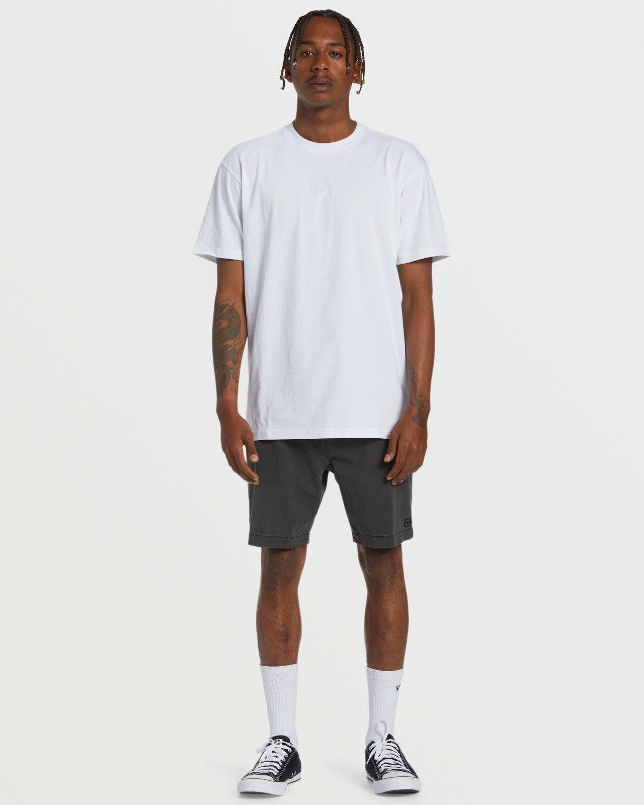 Crossfire Wave Wash Submersible 18" Hybrid Shorts | Washed Black Billabong