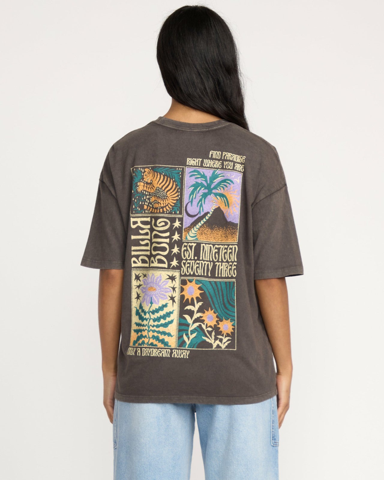 Daydream Away T-Shirt | Off Black Billabong