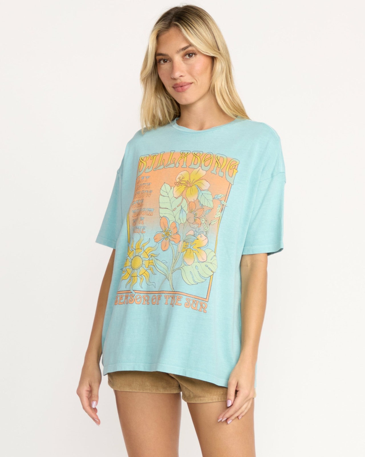 Daylight Blooms Tee | Misty Blue Billabong