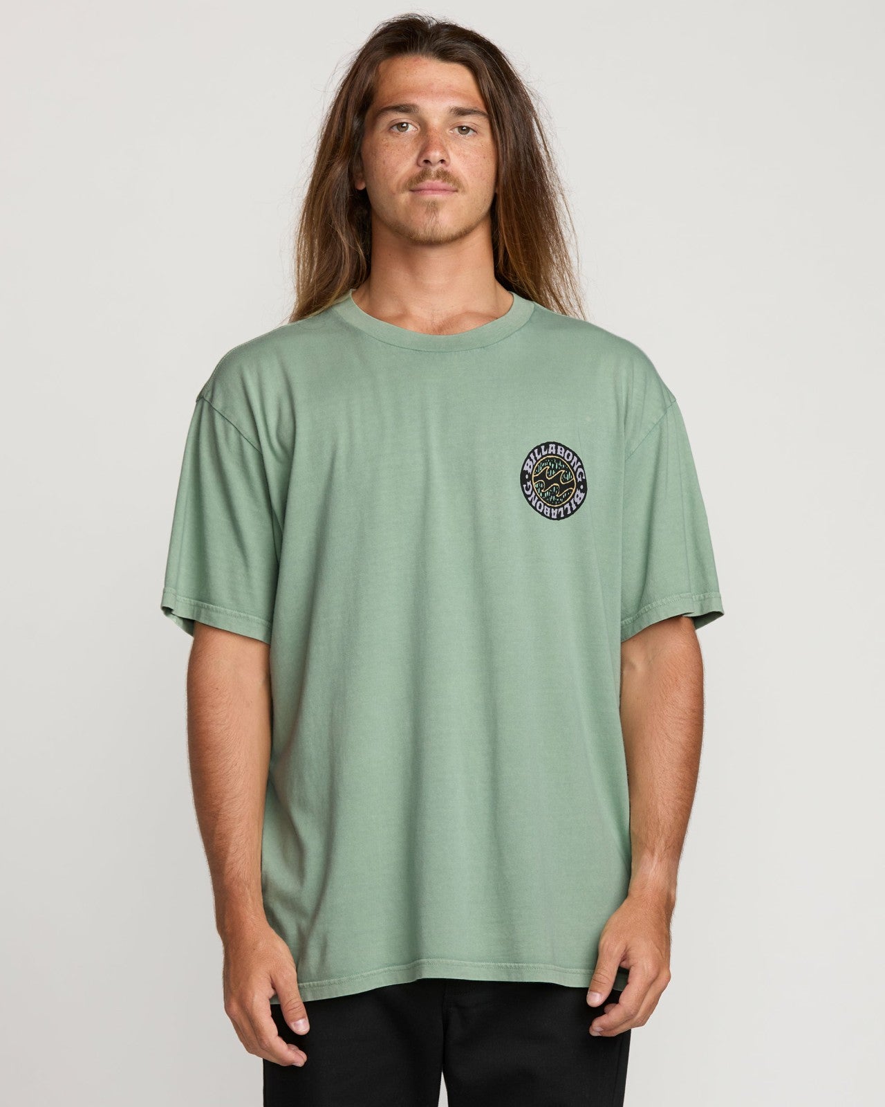 Decal Regular Wave Wash Tee | Mist Green Billabong